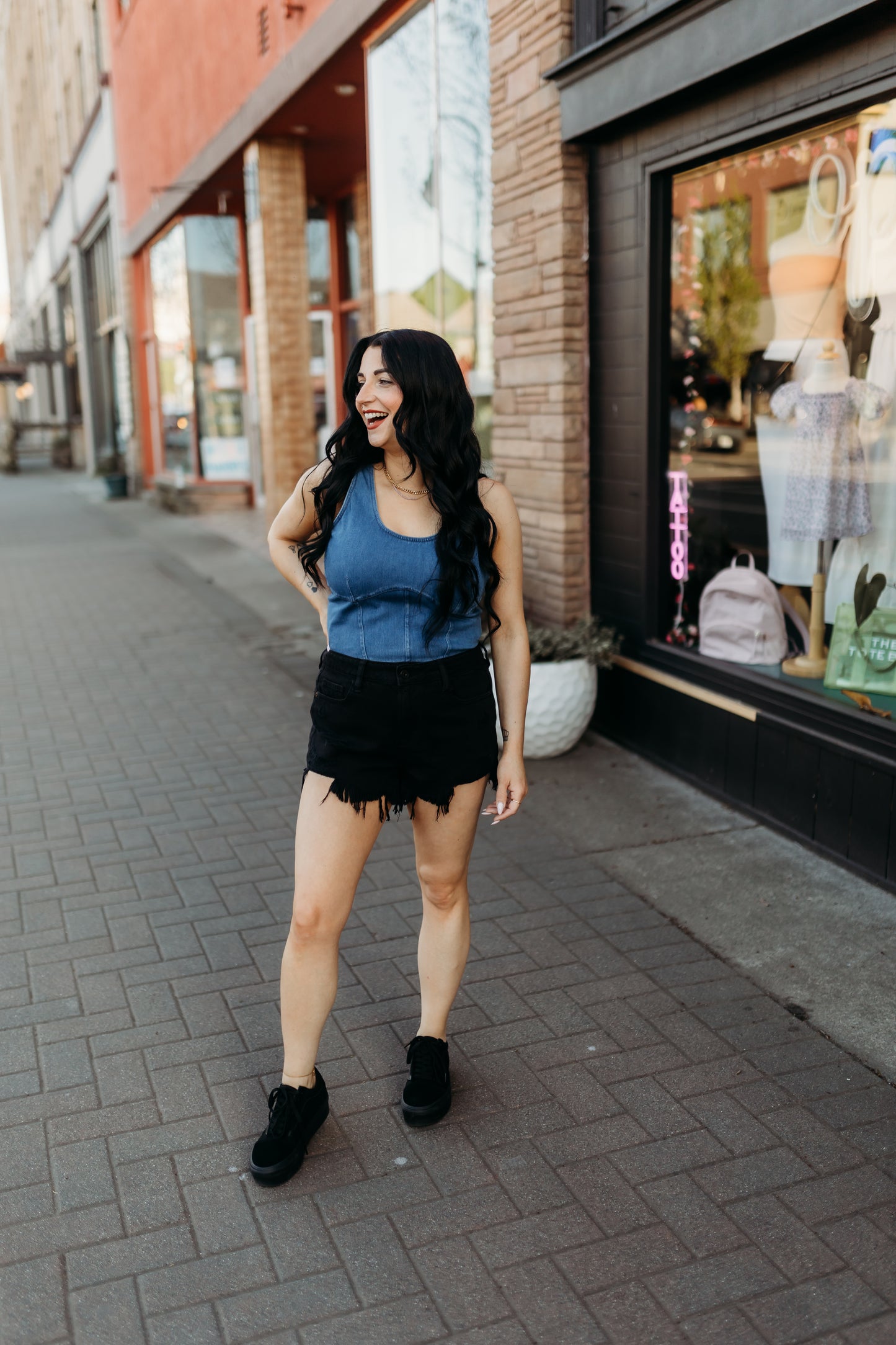 Black Super Soft Destroyed Shorts