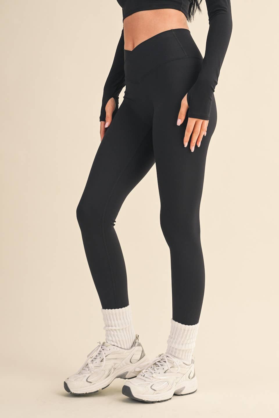 Classic Crossover Legging: Black