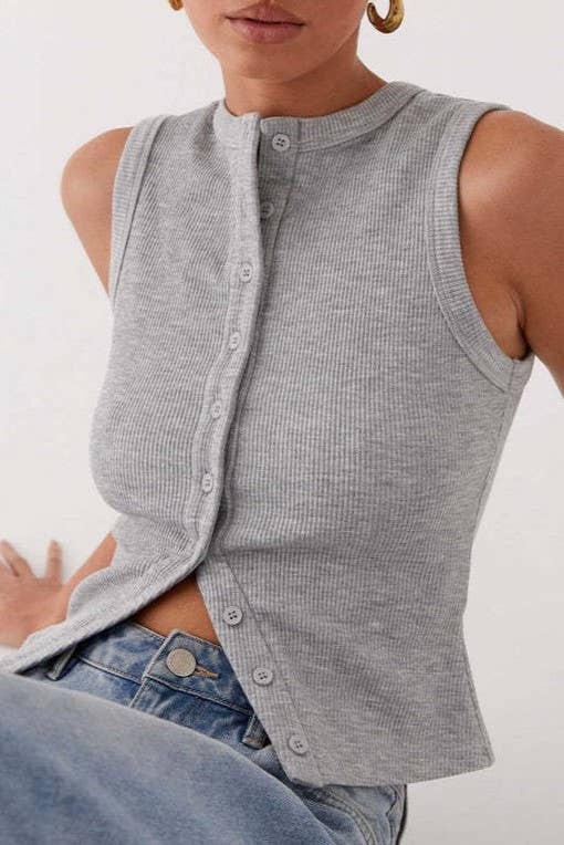 Heather Grey Vest