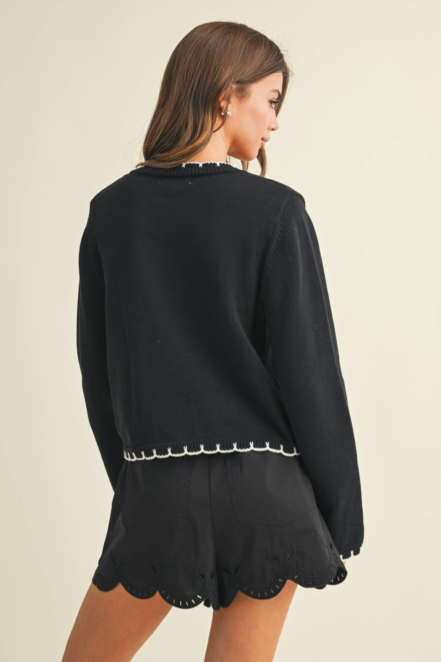 EDGE STITCH CARDIGAN