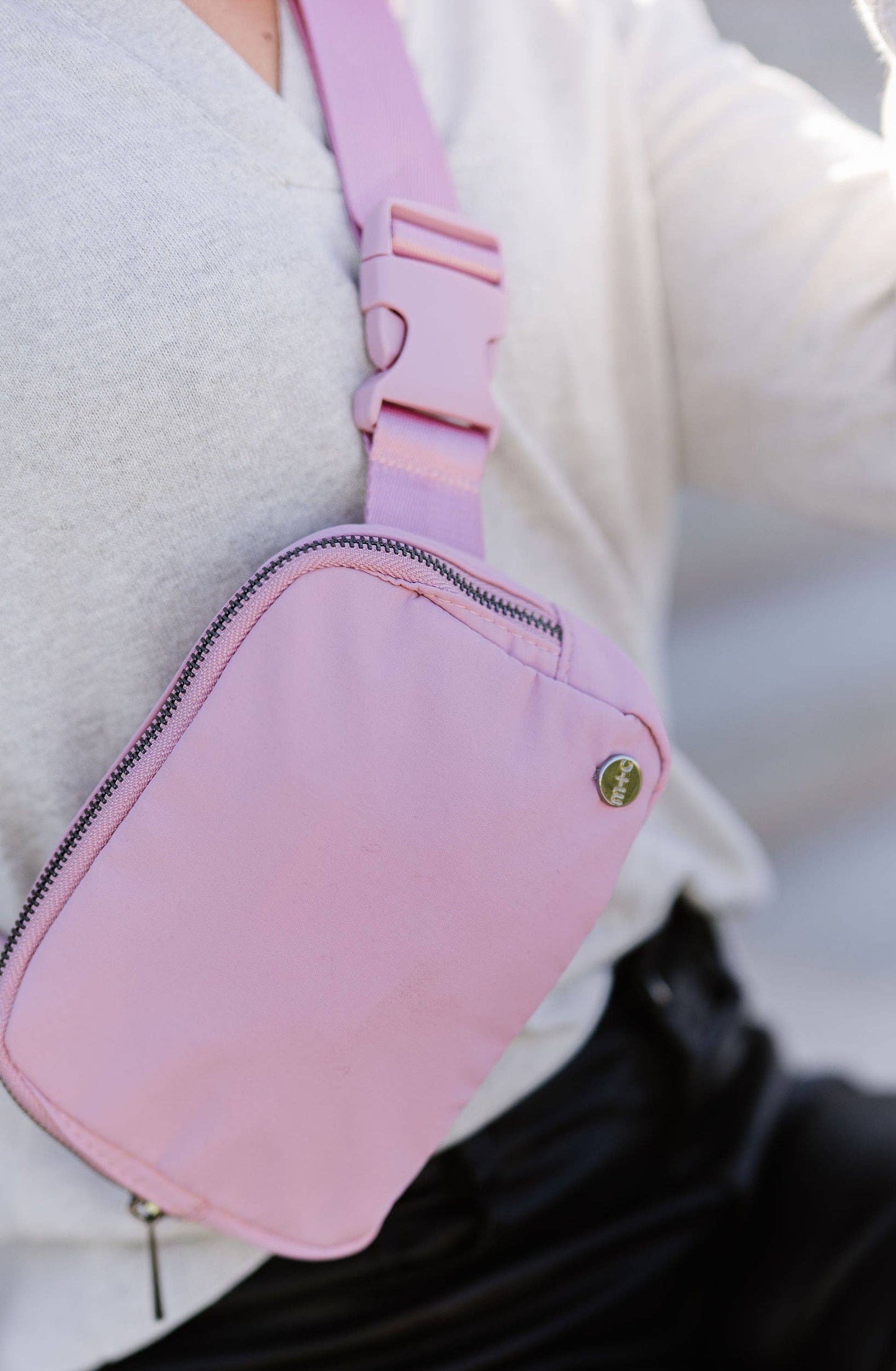 Madison Crossbody/Belt Bag: Pink