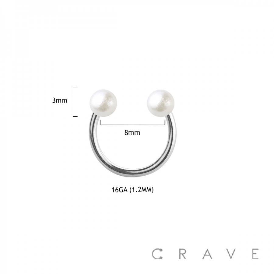 PEARL SEPTUM HORSESHOE