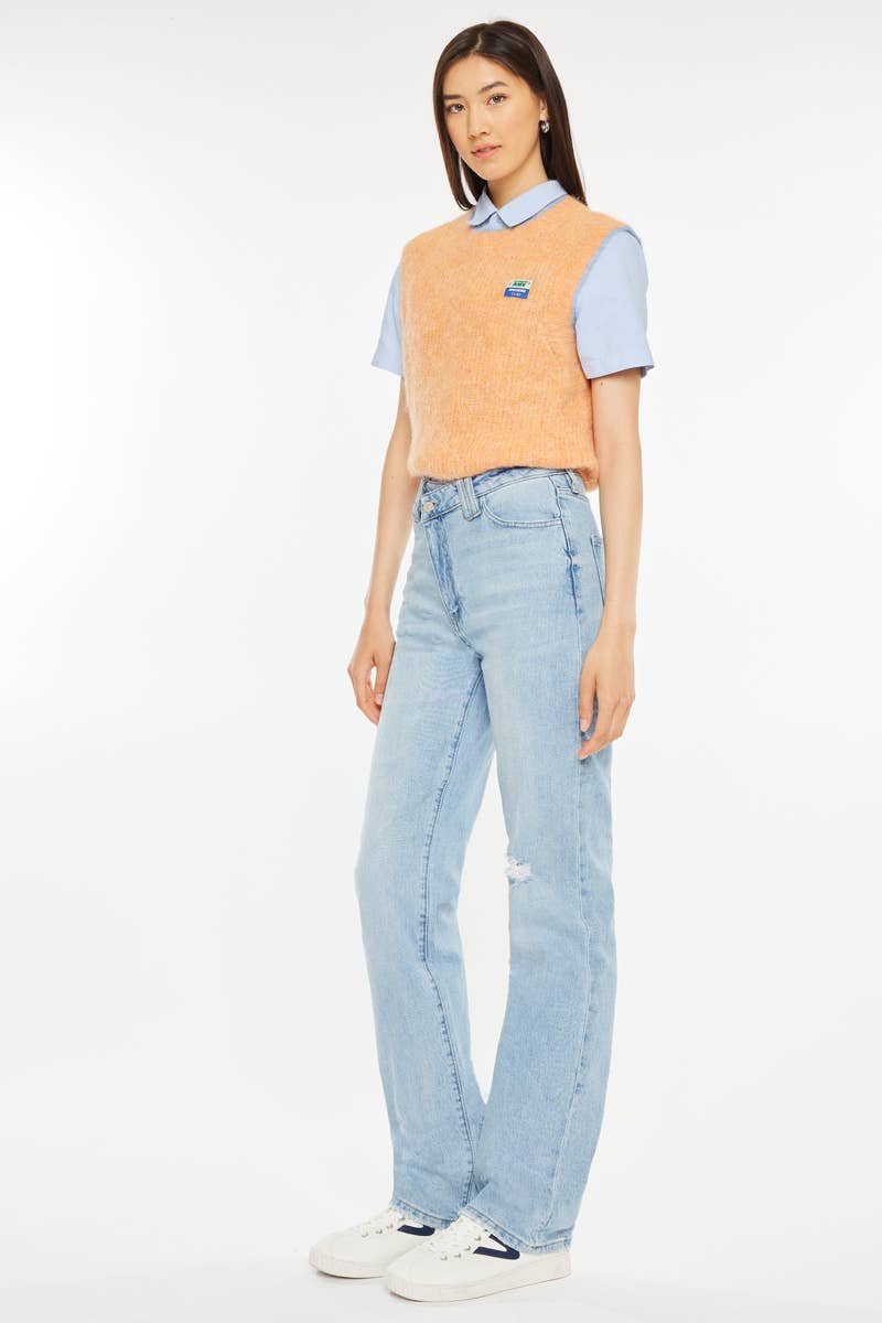 90's High Rise Straight Jeans