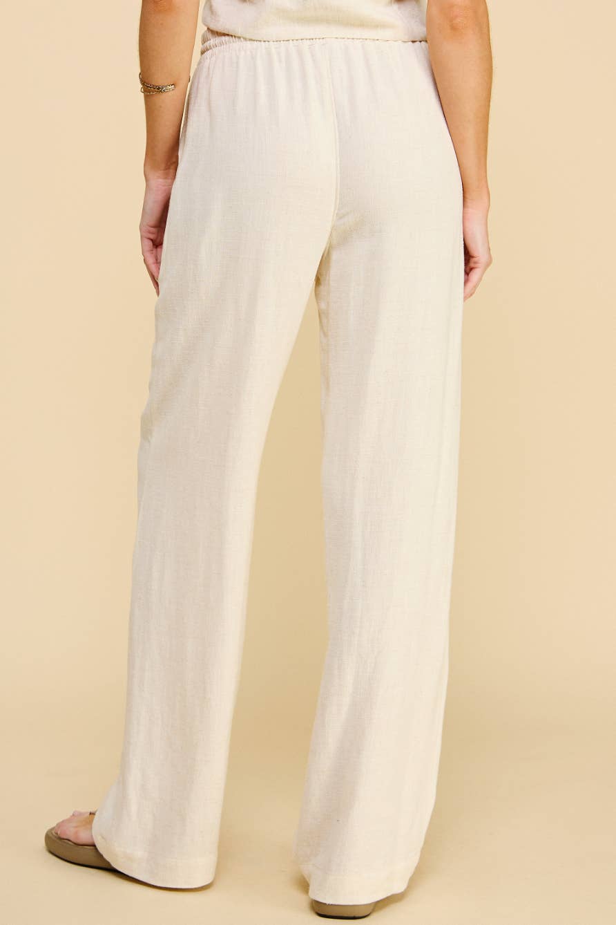 Linen Pants In Oatmeal