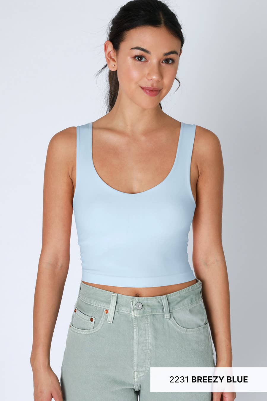 Serene Blue Racerback Tank
