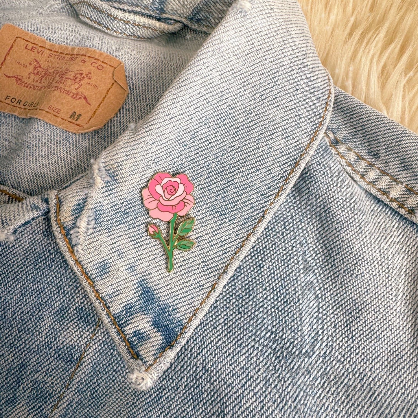 Rose Enamel Pin