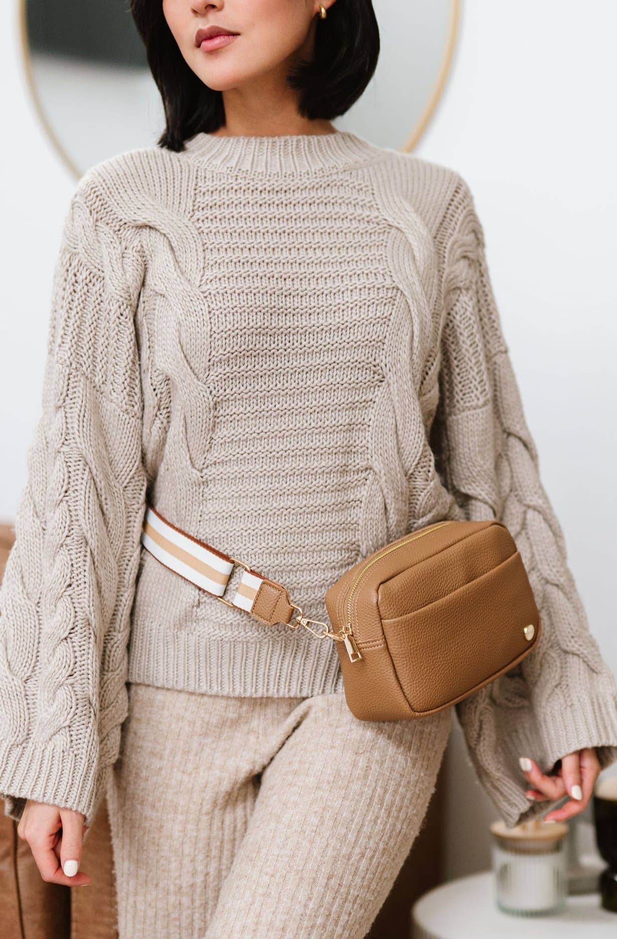 Willow Crossbody/Belt Bag: Powder blue