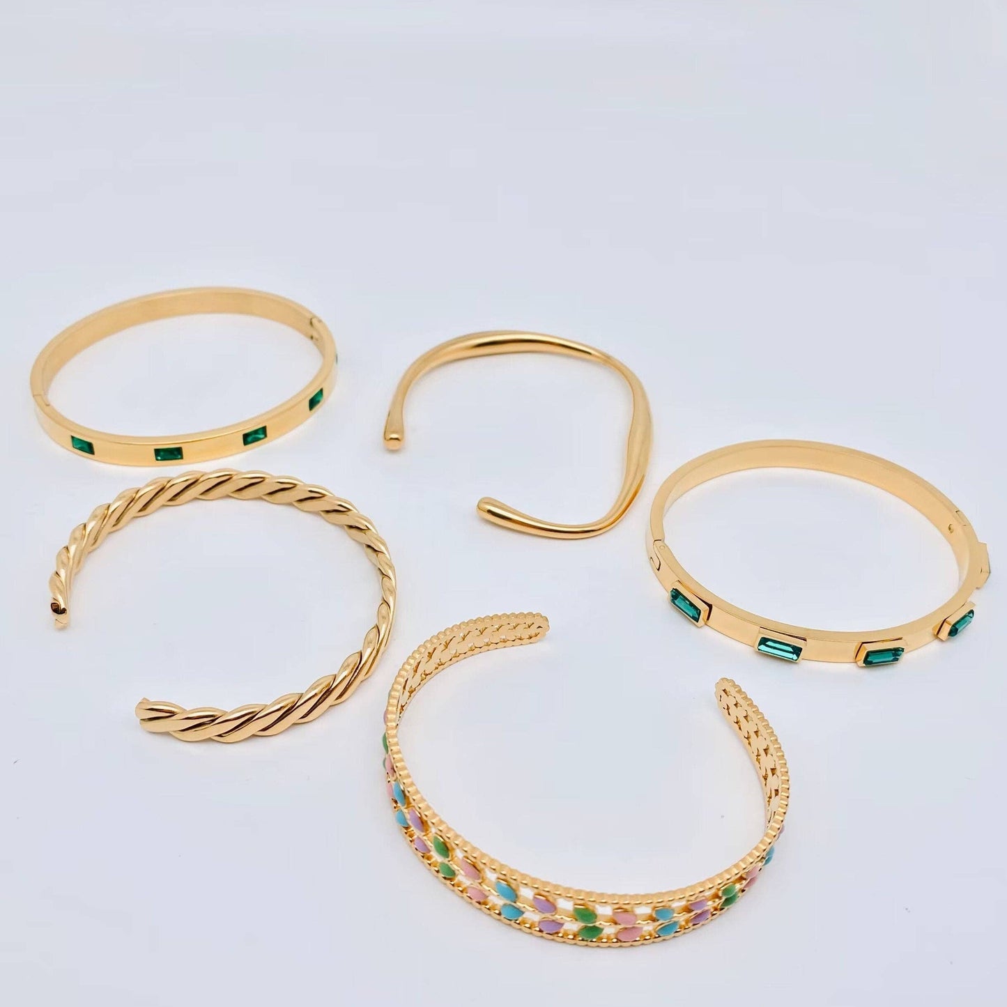 18K Colorful Bangle
