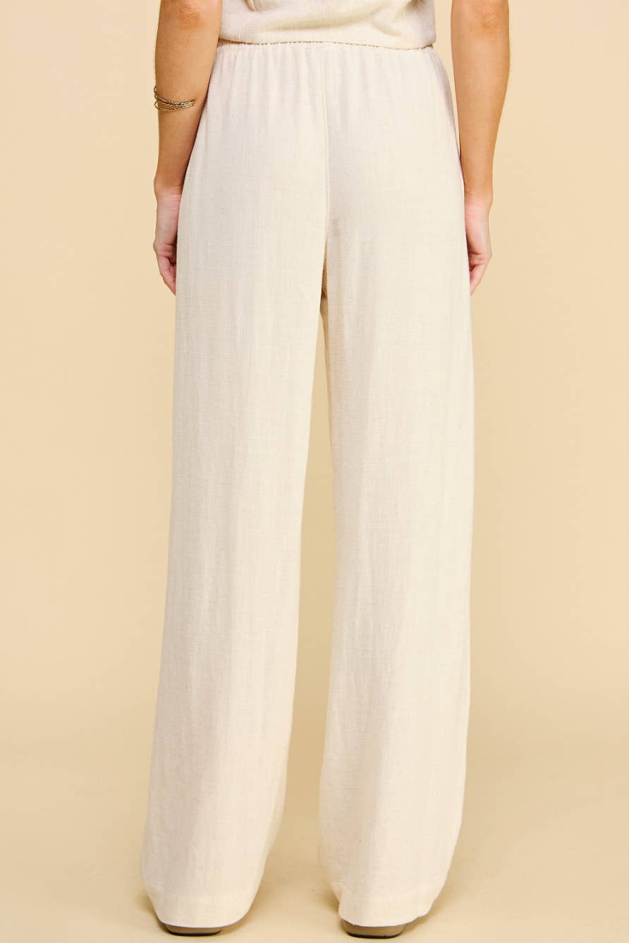 Linen Pants In Oatmeal