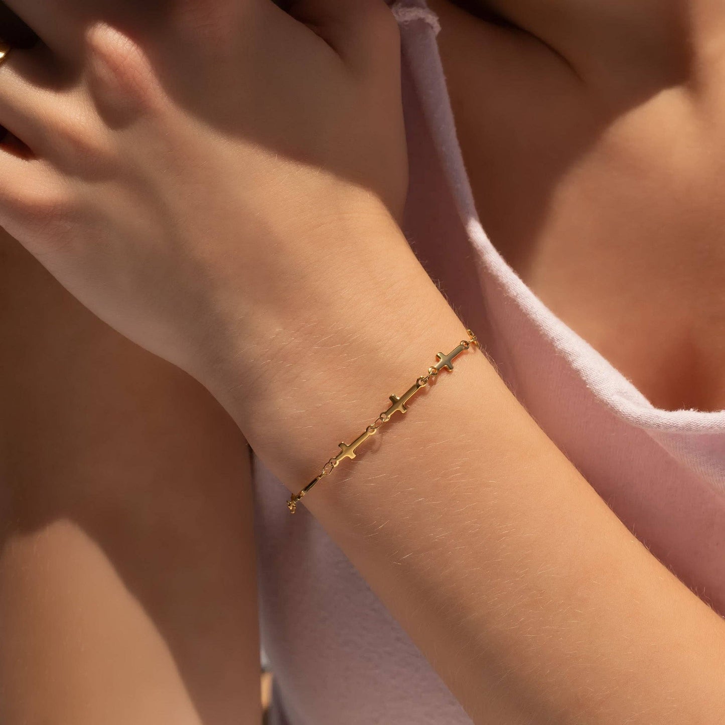 Cross Charm Bracelet