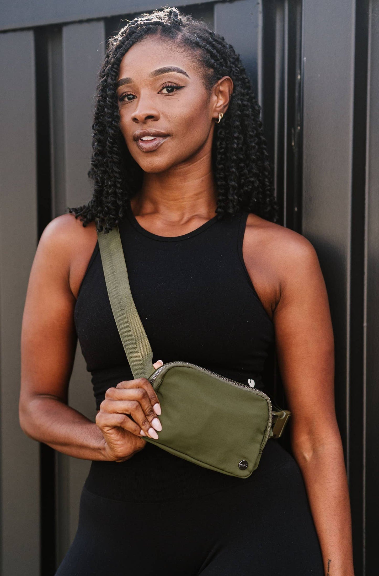 Madison Crossbody/Belt Bag: Army Green