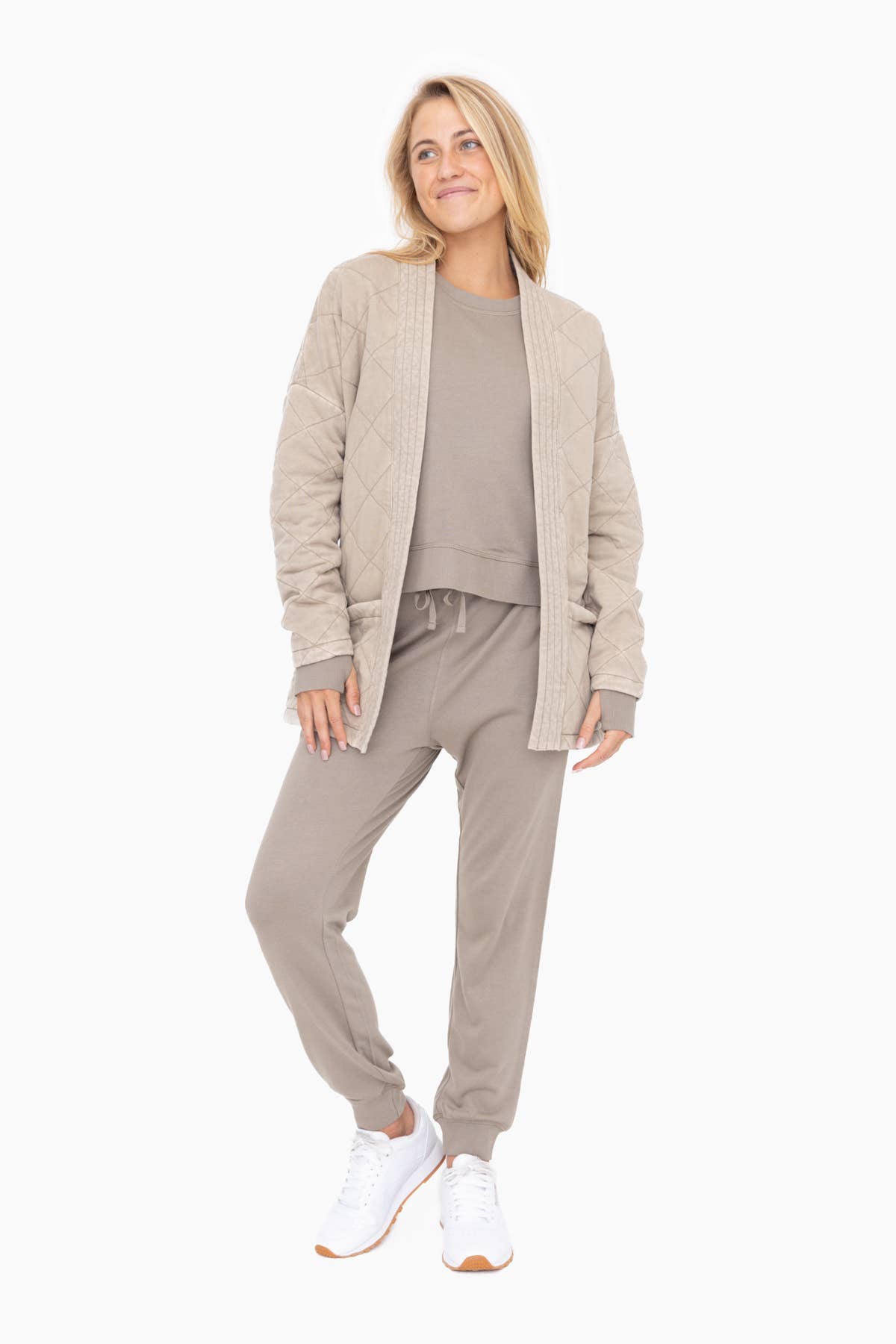 Cotton Quilted Wrap Jacket
