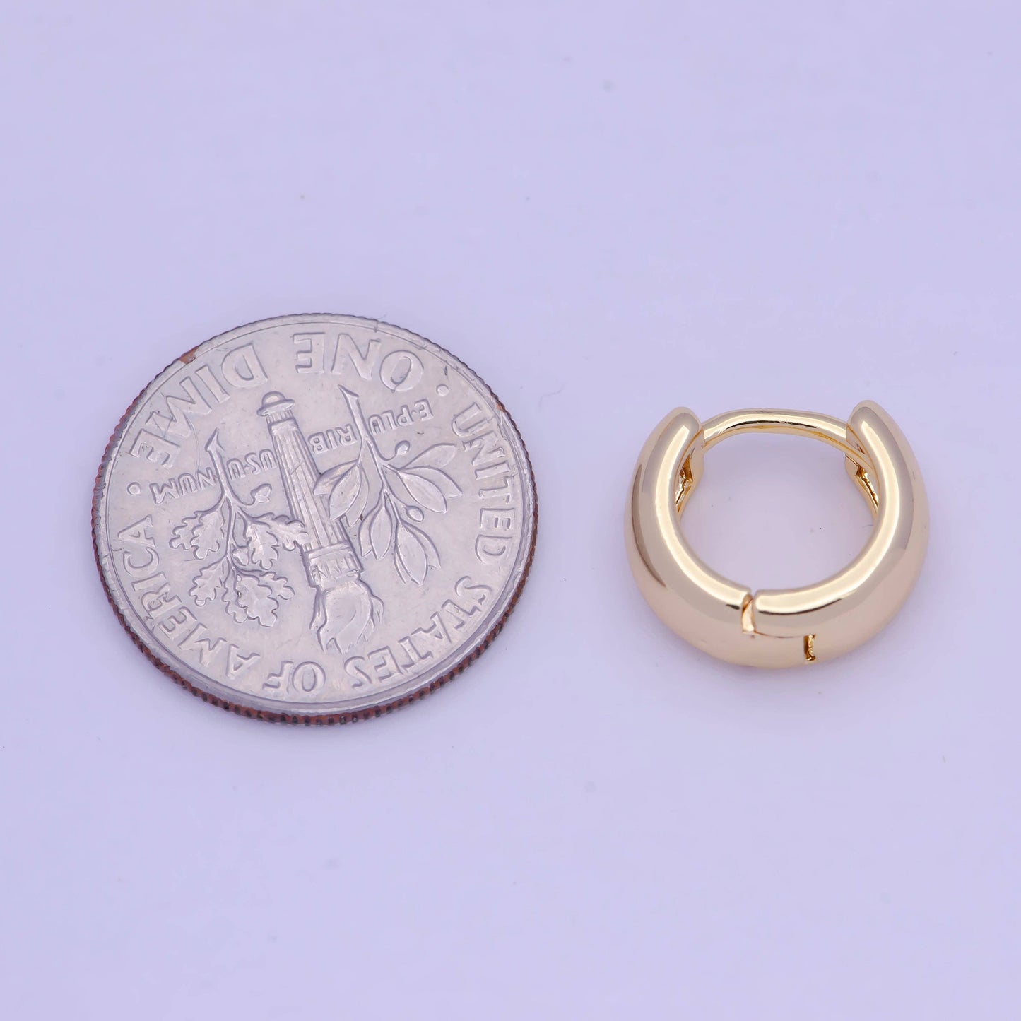 Tiny Huggie Earrings- Silver