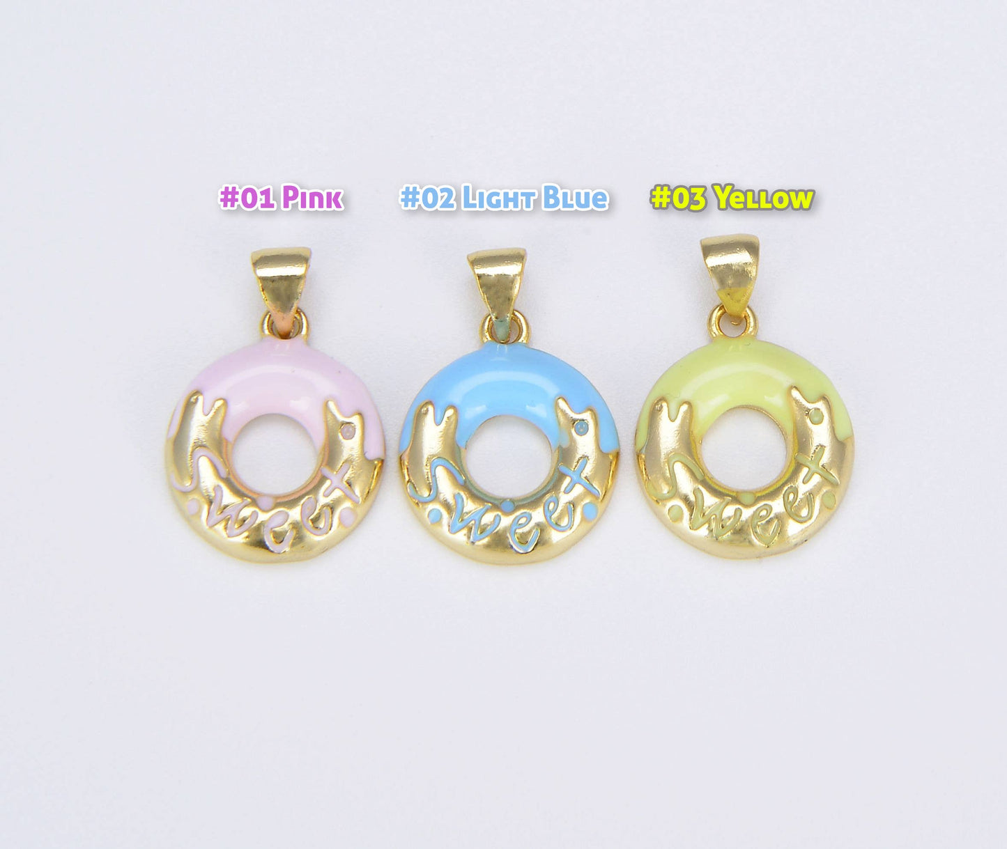 Donut Charm: Yellow