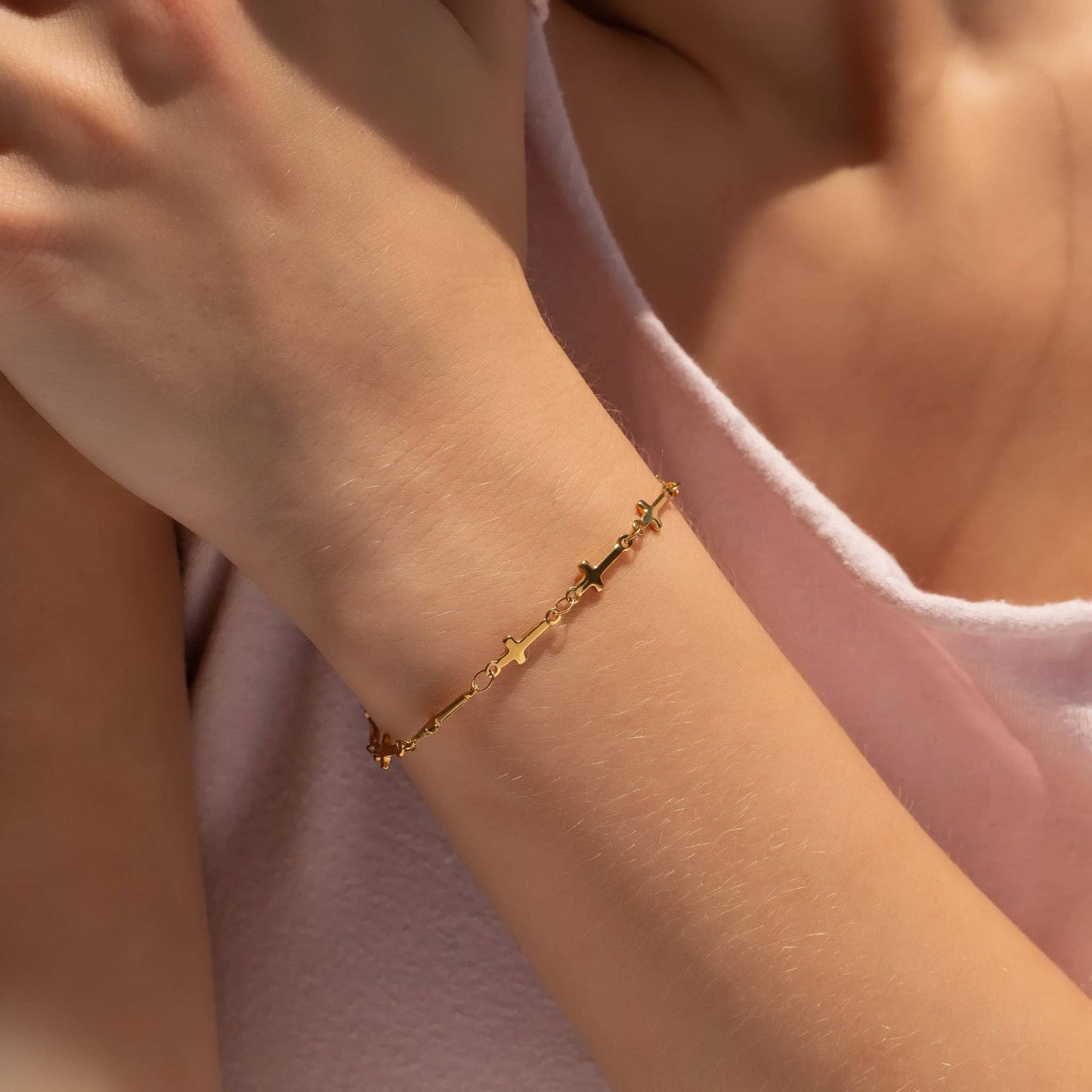 Cross Charm Bracelet