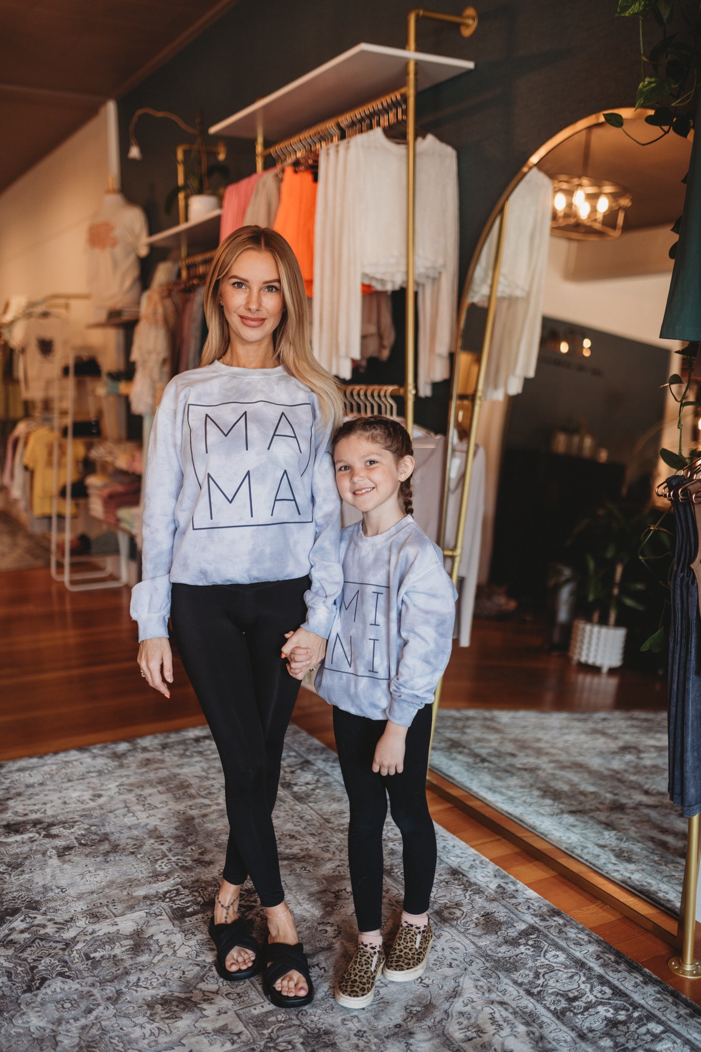 Mama tie dye sweatshirt