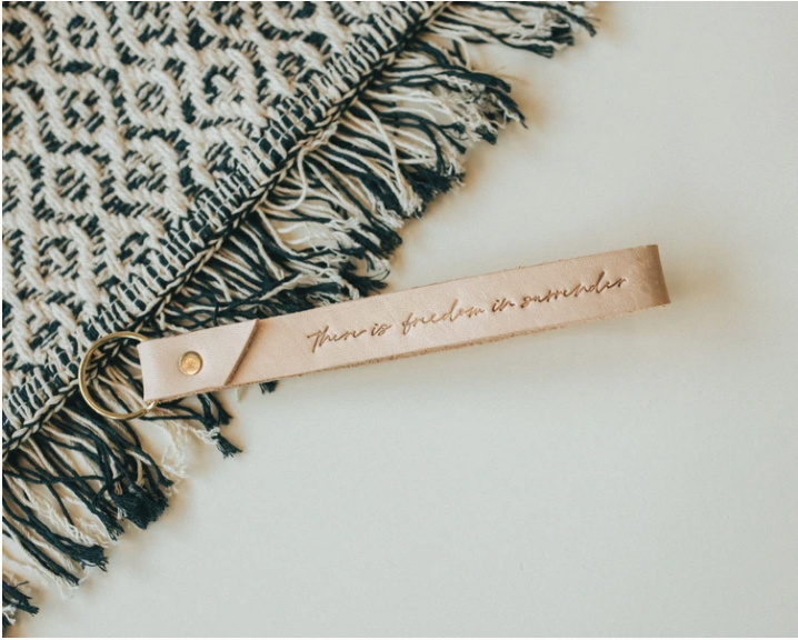 There is Freedom in Surrender Wristlet