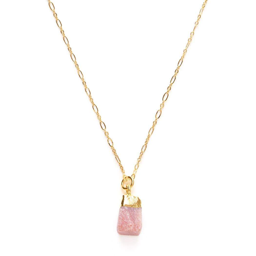 Raw Cut Gemstone Necklaces