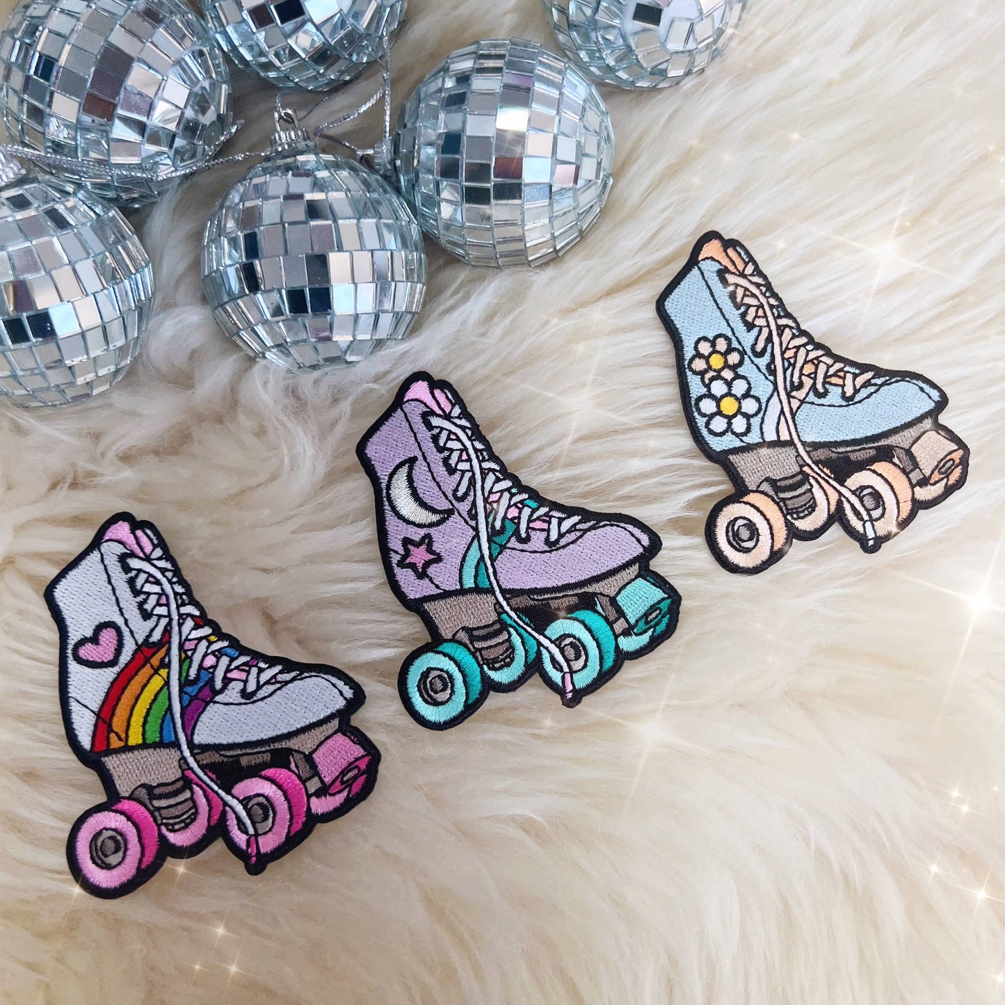 Roller Skate Patch Rainbow