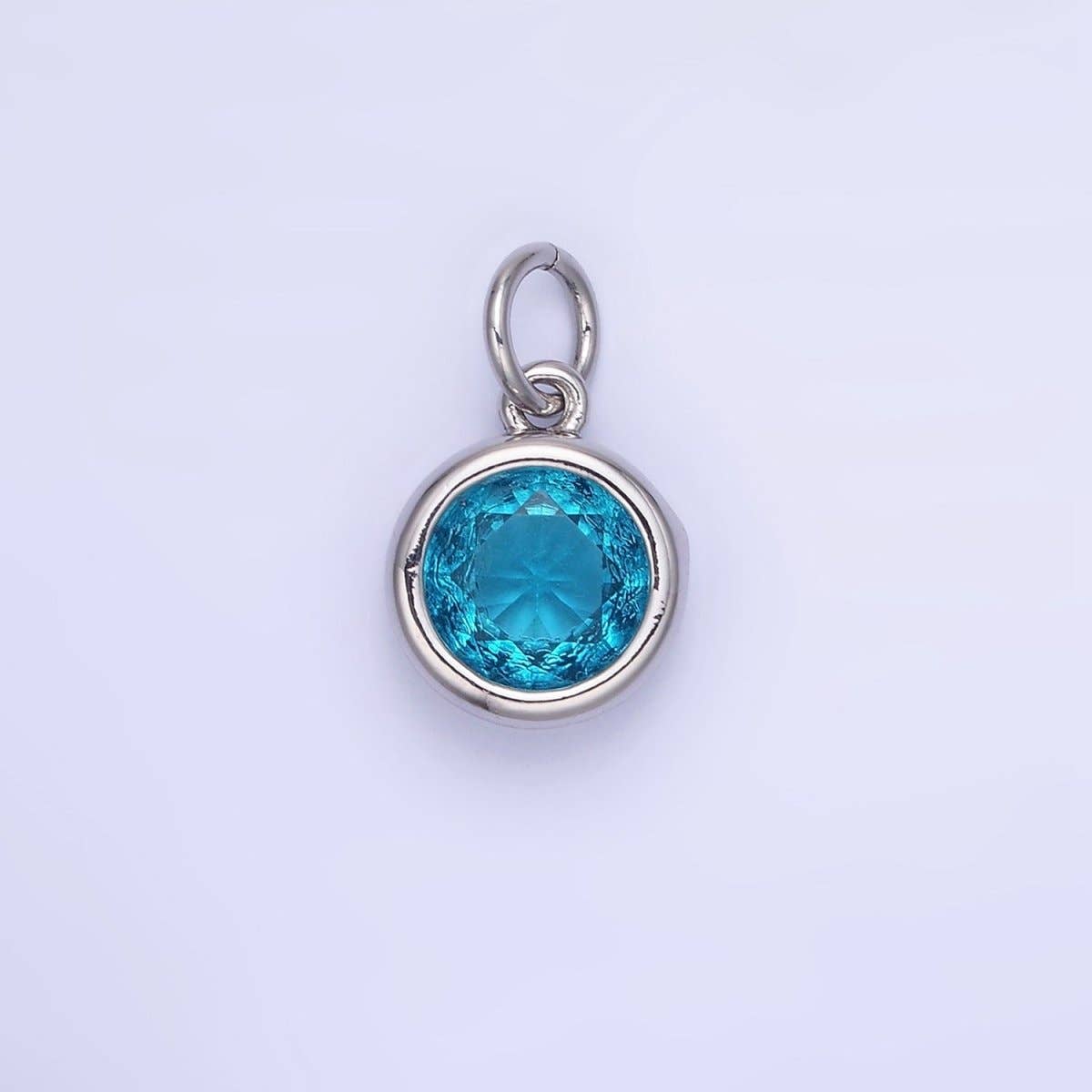 Birthstone Charm: Silver / Yellow