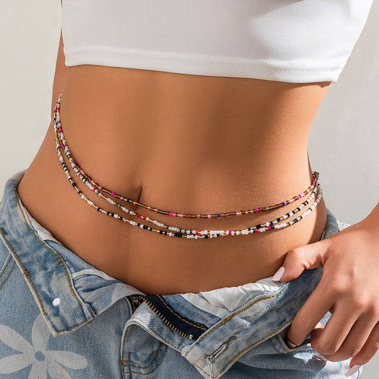 Multi-Colored Belly Chain- 2