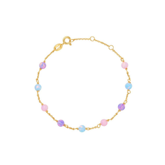 Pastel Opal Gum Drop Bracelet