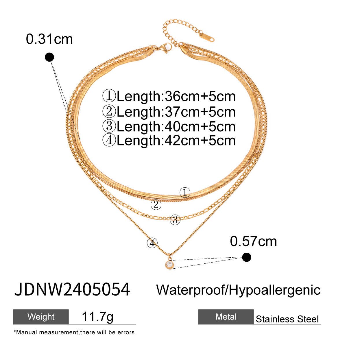 Gold Plated Cross Choker Necklace