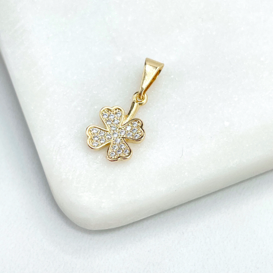 CZ Clover Charm