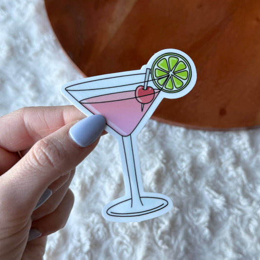 Cosmopolitan Cocktail Sticker