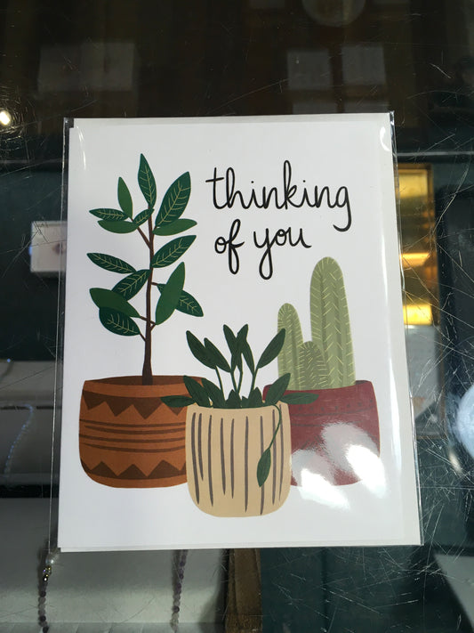 Thinking of you plant card
