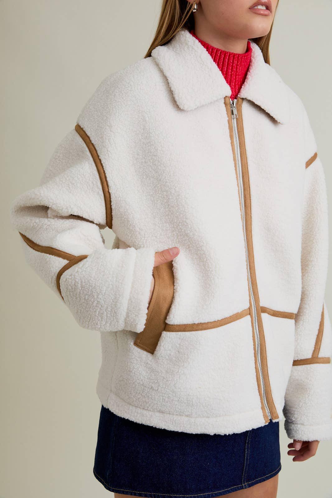 Sherpa & Suede Jacket