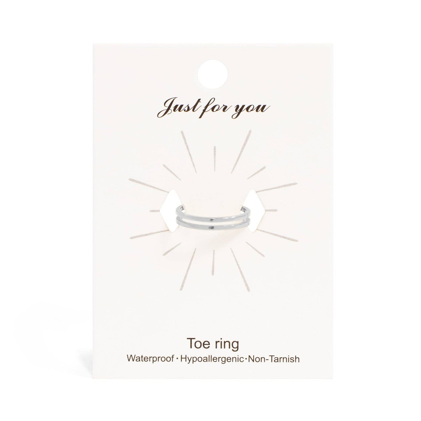 Adjustable Double Bar Toe Ring
