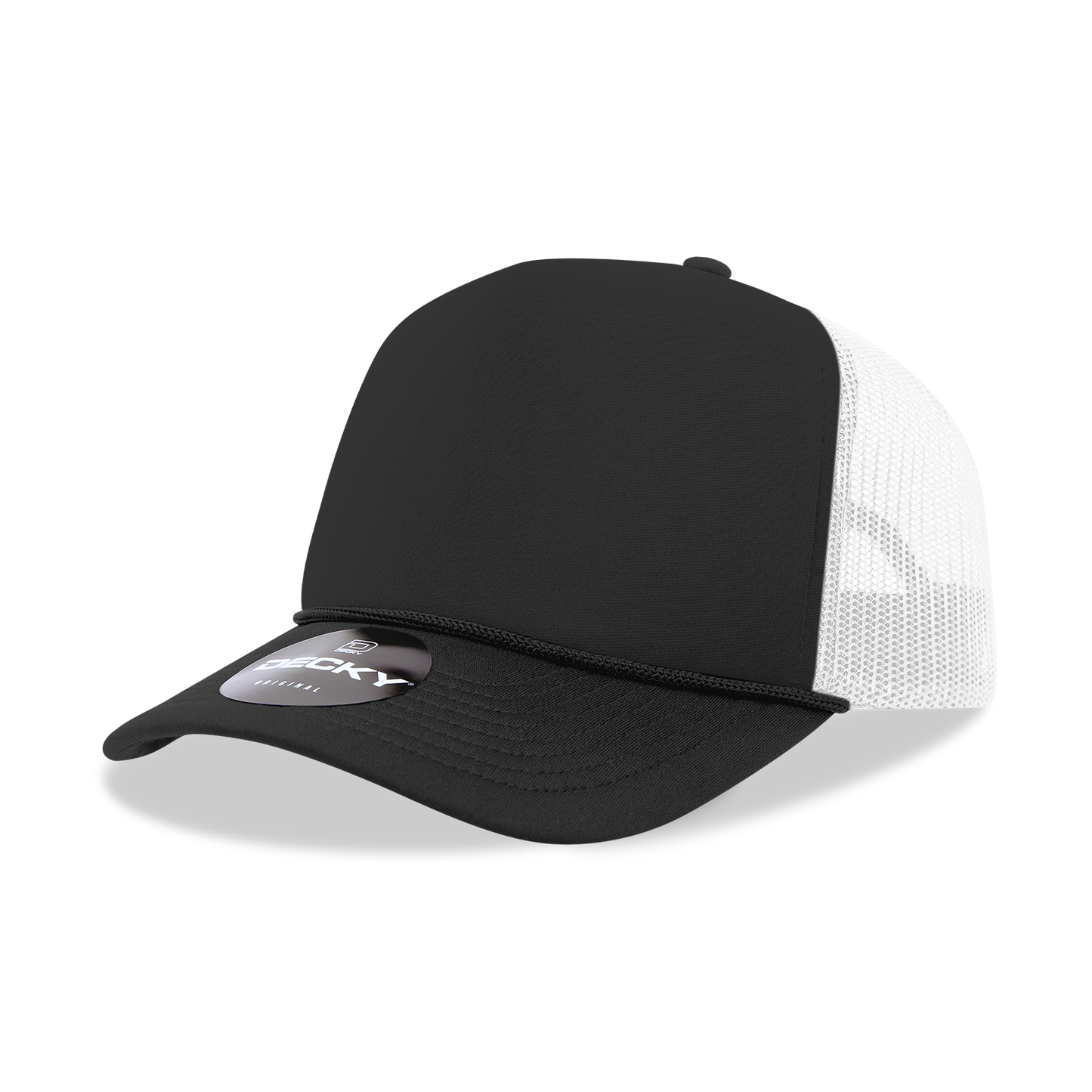 Adult Foam Trucker Hat Blk/Wht