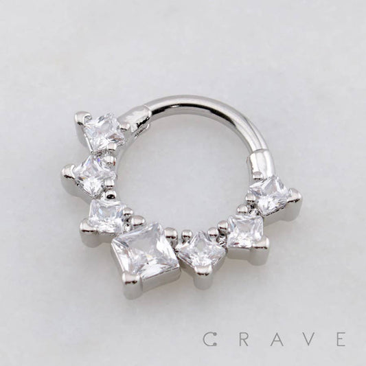 CRESCENT CZ DAITH SURGICAL STEEL- SS