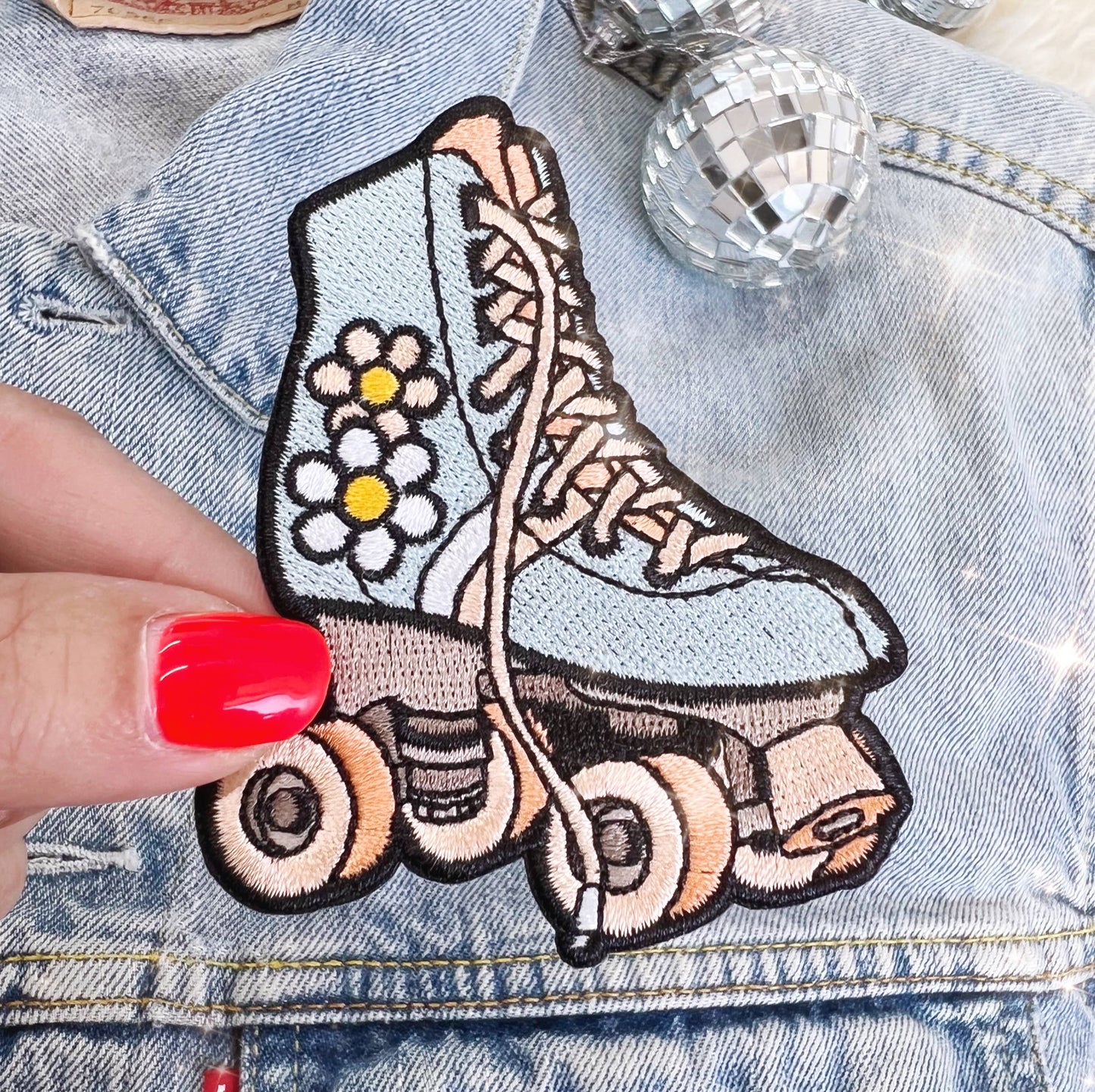 Roller Skate Patch Rainbow