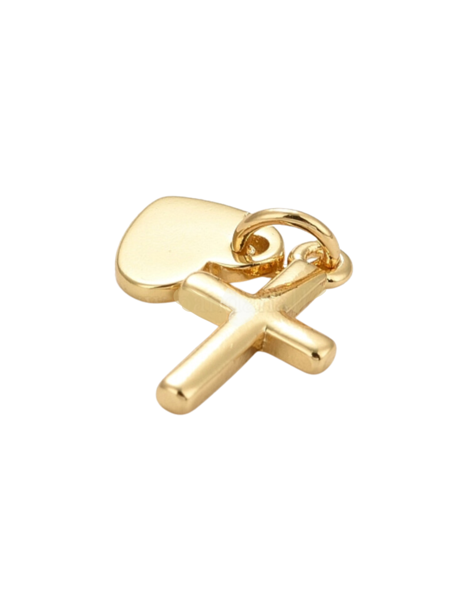 *Cross with Heart Charm