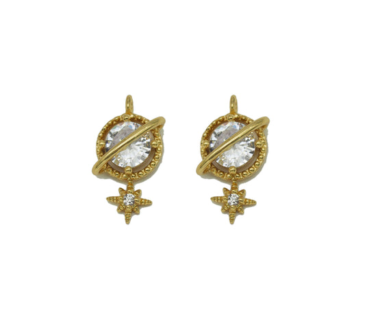 Earth With North Star Charm