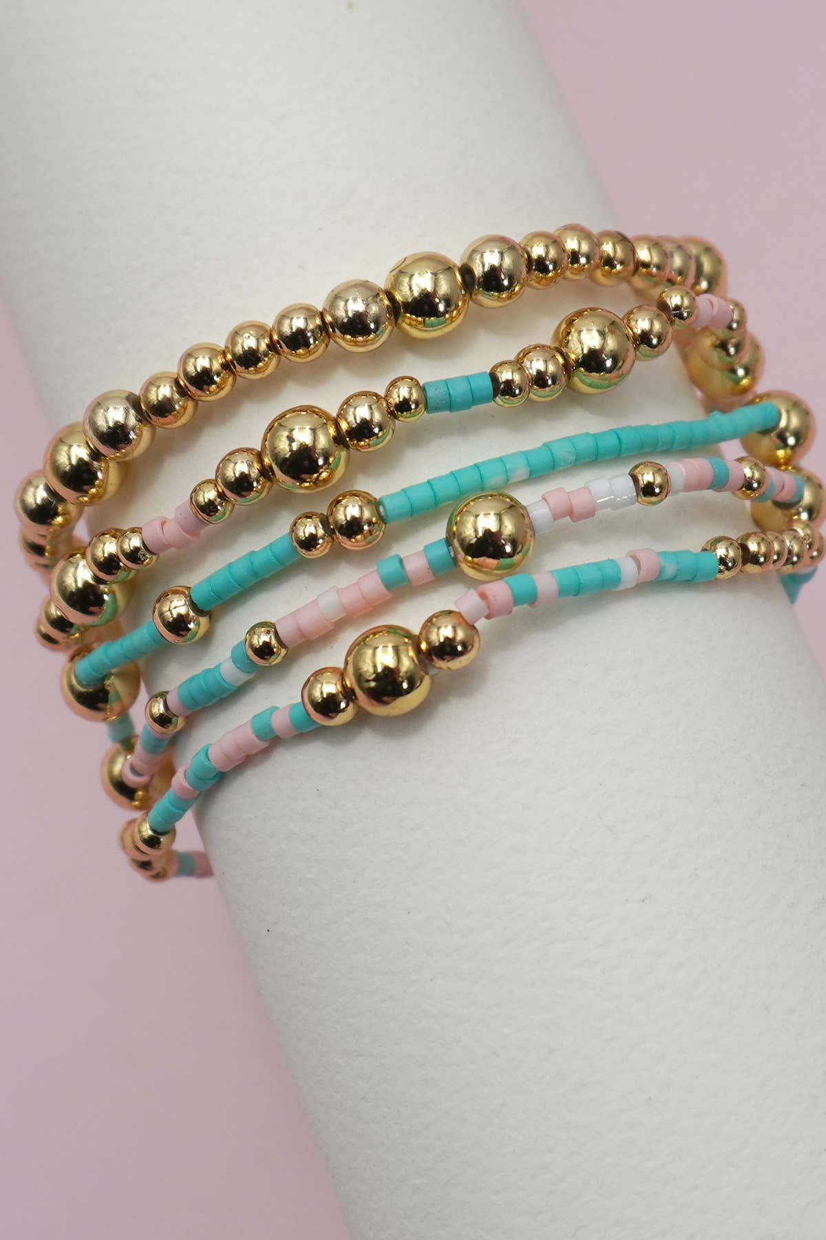 MULTI LAYER NATURAL STONE BRACELET