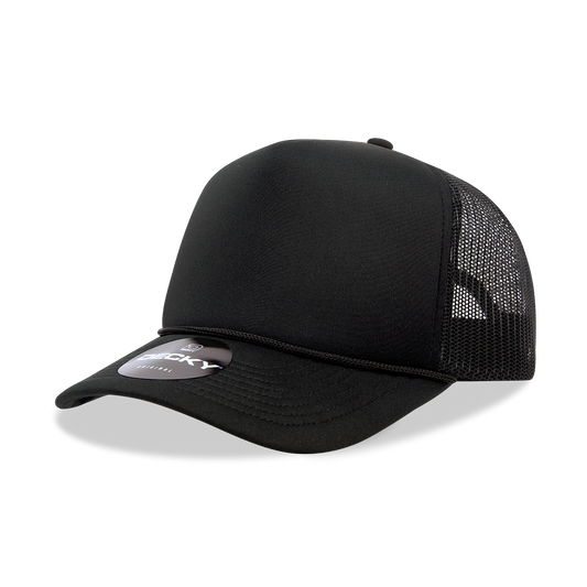 Adult Foam Trucker Hat Black