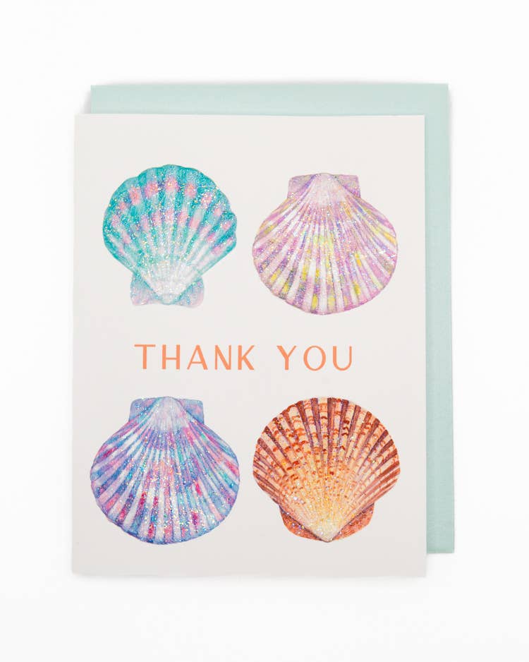 'Seashell Gratitude' Thank You Greeting Card