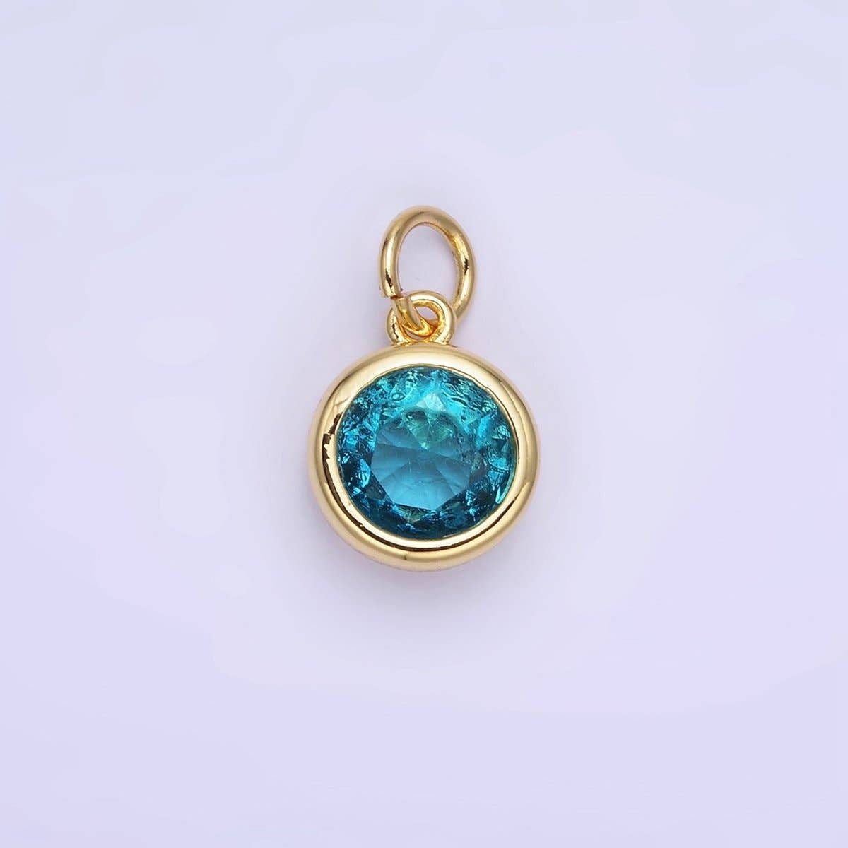 Birthstone Charm: Silver / Yellow