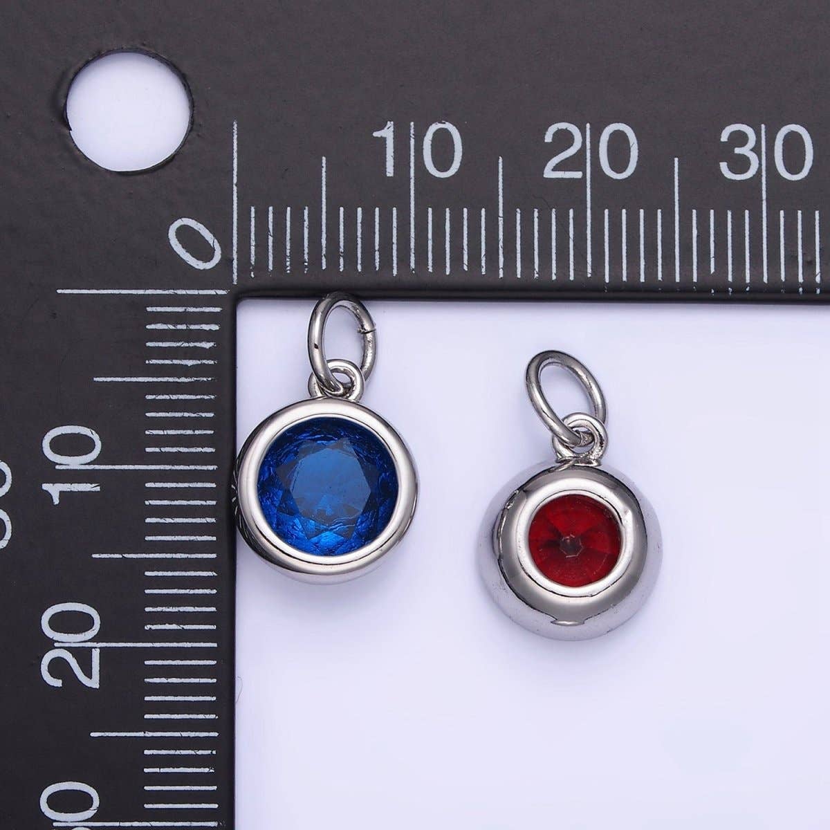 Birthstone Charm: Silver / Yellow