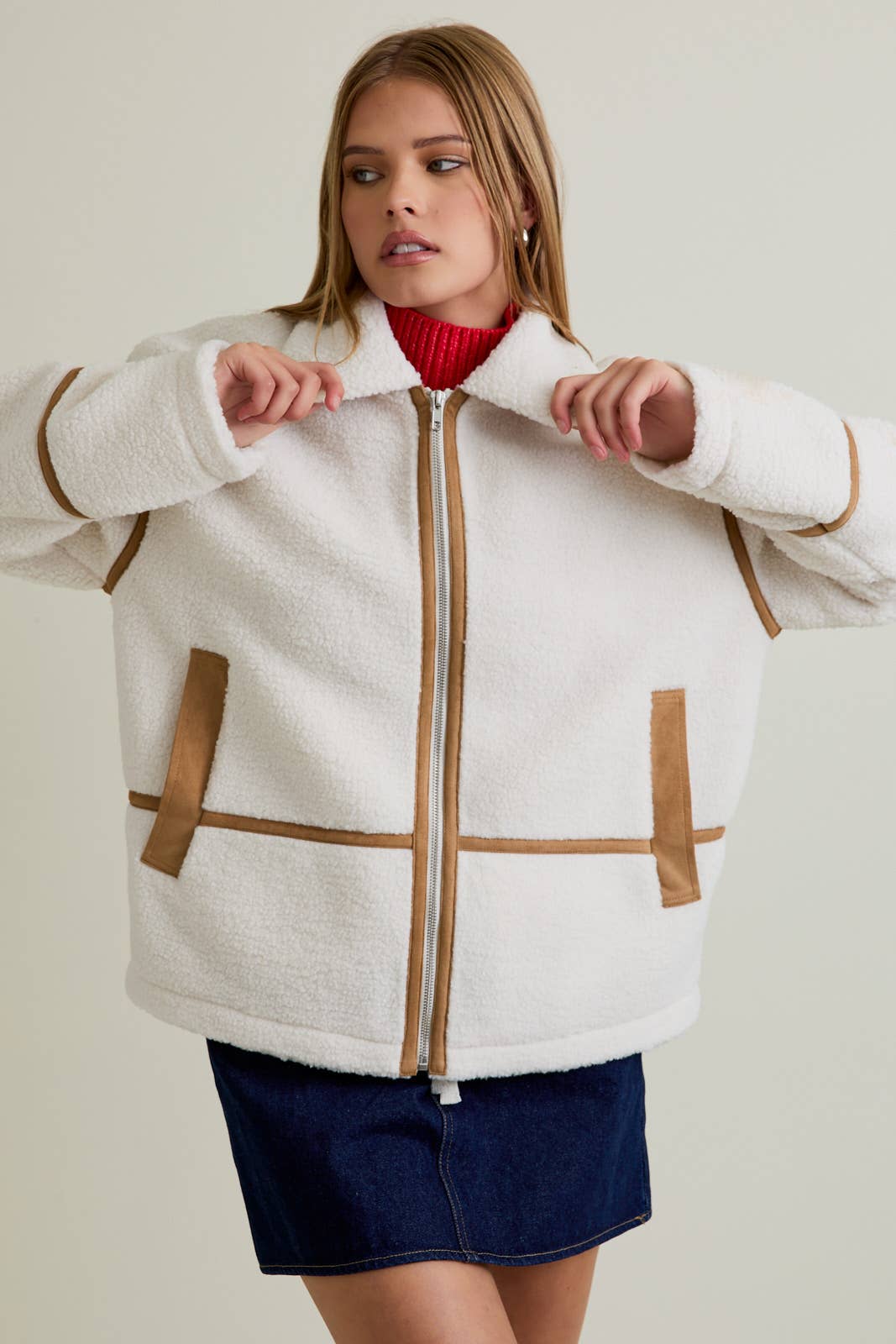 Sherpa & Suede Jacket