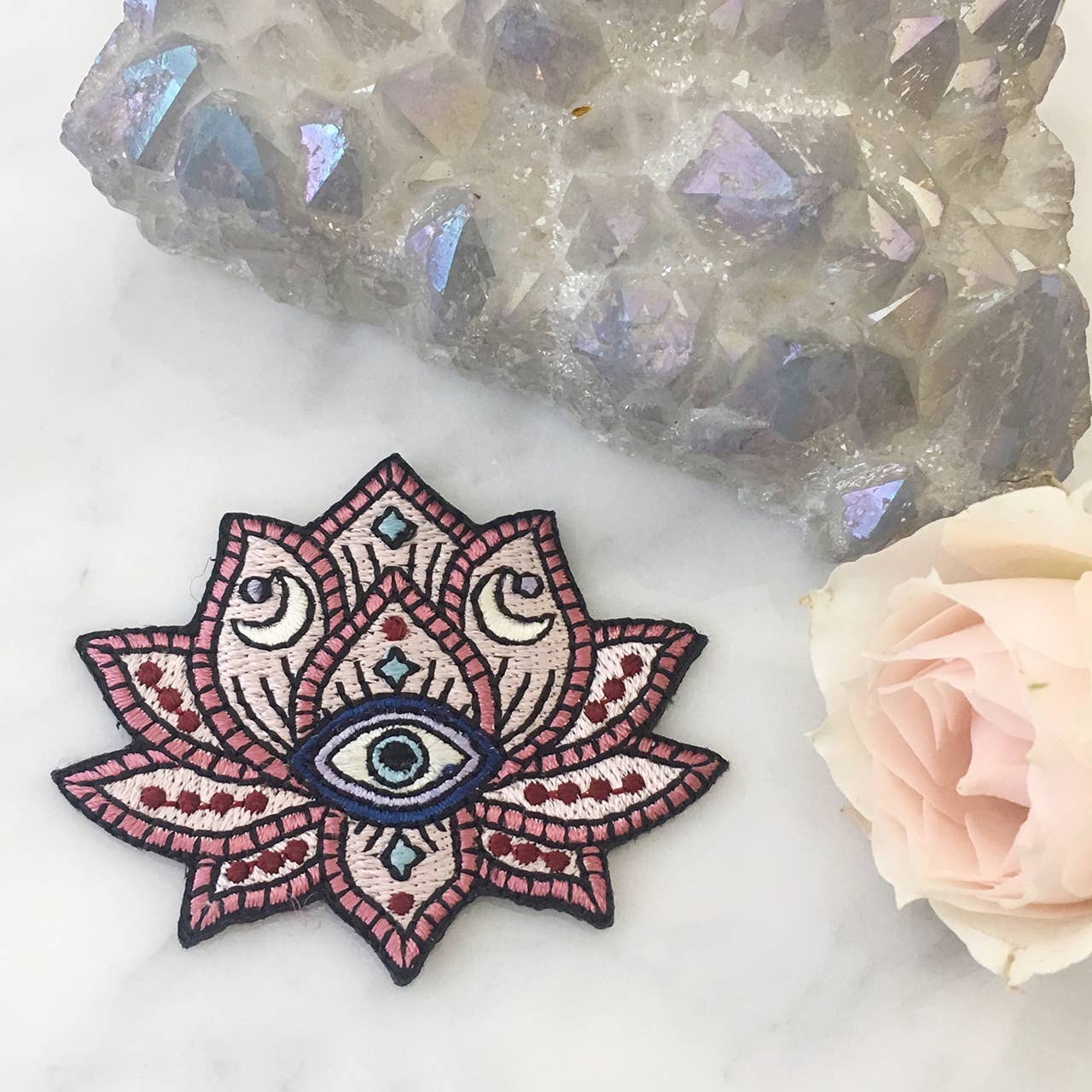 Mystical Lotus - Evil Eye Patch