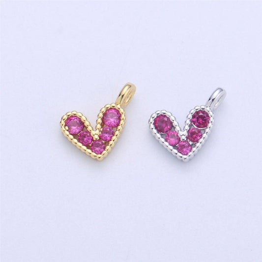 14K Gold Filled Tiny Heart Charm- Gold