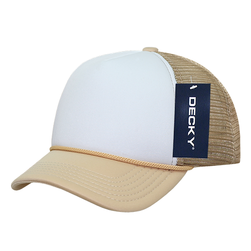 Youth Foam Trucker Hat Khaki/White