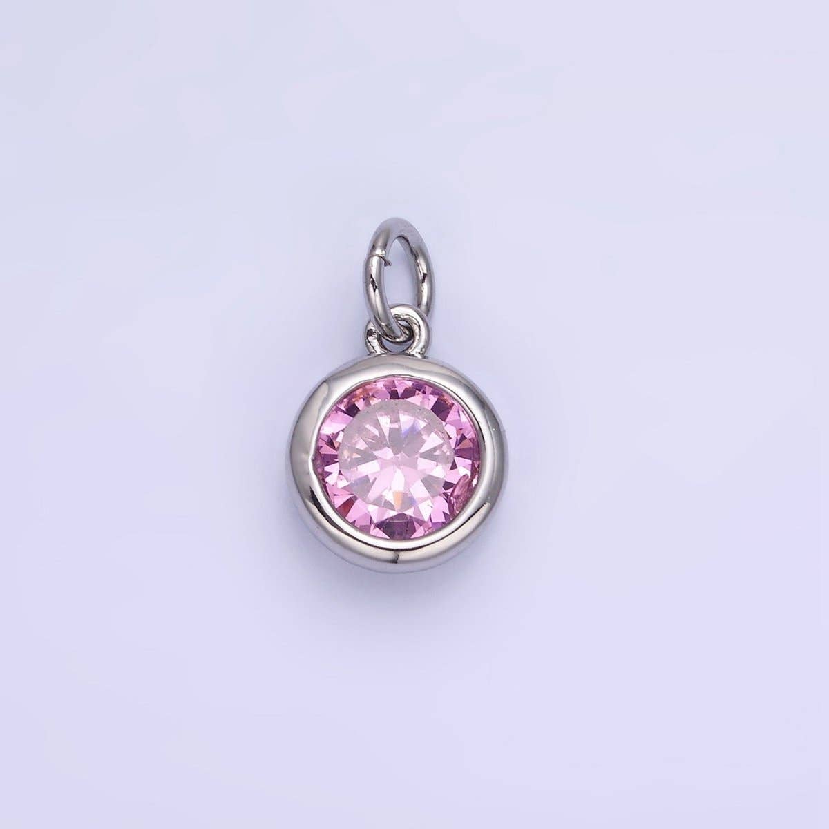 Birthstone Charm: Silver / Yellow