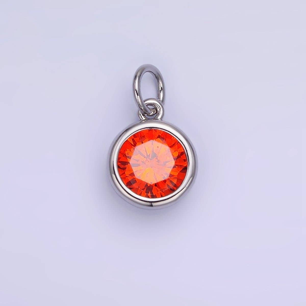 Birthstone Charm: Silver / Yellow