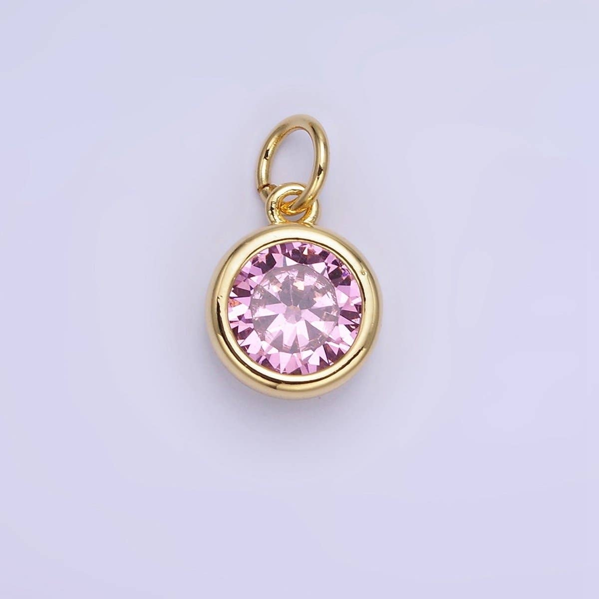 Birthstone Charm: Silver / Yellow