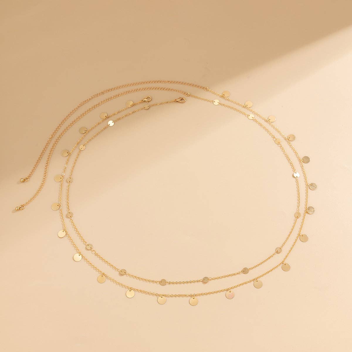 Silver Pearl Double Belly Chain
